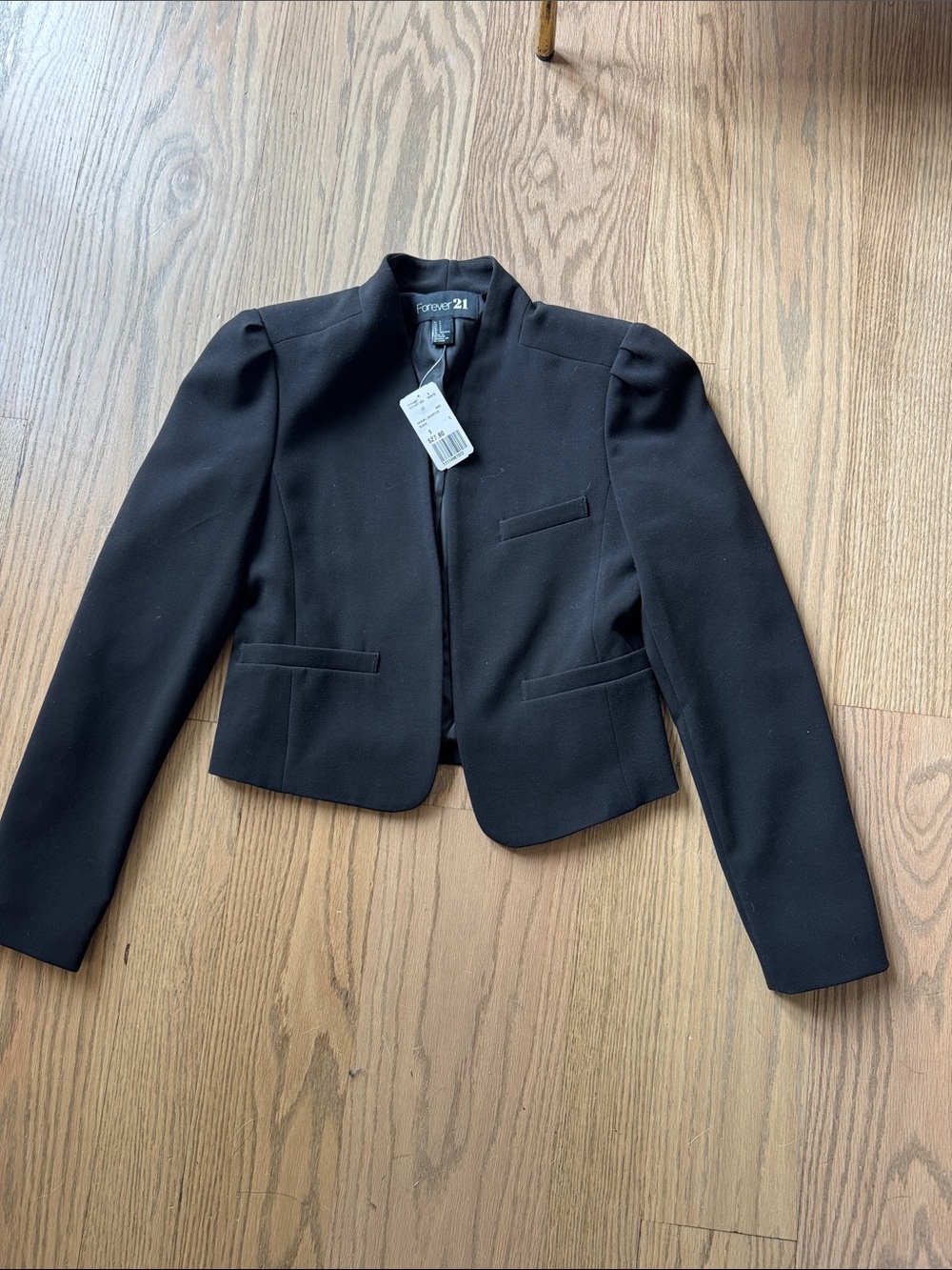 Forever 21 Black Tailored Cropped Blazer